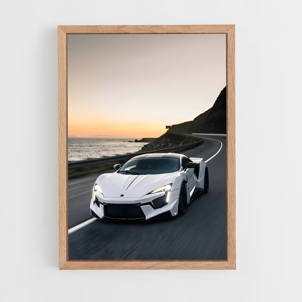 Poster spectaculaire de la Lykan Hypersport – affiche W Motors (vue 4)